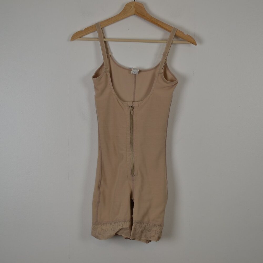 Diane Poitiere Post Surgery Shapewear Womens M Adjustable Straps Zip Front Beige